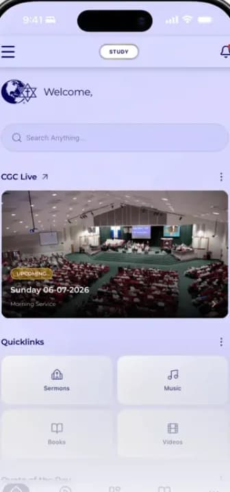 App CGC Plus de Christ Gospel Churches en celulares